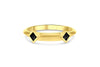Maliit ID Ring - Yellow Gold and Black Diamond