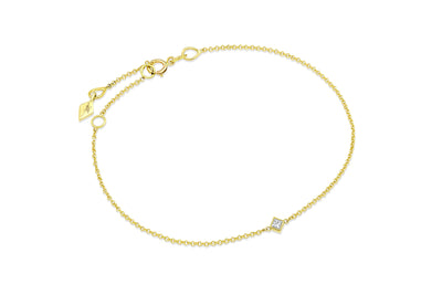 M A L I I T Princess Chain Bracelet - Yellow Gold