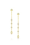 MALIIT Linear Opal and Diamond Enhancers - Rose Gold