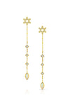 MALIIT Linear Opal and Diamond Enhancers - Rose Gold