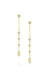 MALIIT Linear Opal and Diamond Enhancers - Rose Gold