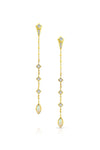 MALIIT Linear Opal and Diamond Enhancers - Yellow Gold