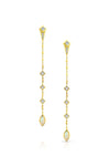 MALIIT Linear Opal and Diamond Enhancers - White Gold