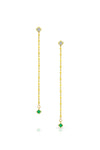 Maliit Princess Earring Enhancers - Emerald
