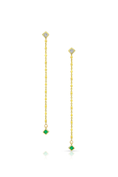 Maliit Princess Earring Enhancers - Emerald