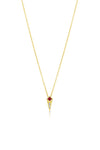 Maharlika Spike Necklace - Yellow Gold and Ruby