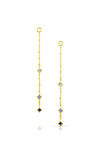 Maliit 3 Stone 'Shades of Blue' Enhancers - Yellow Gold