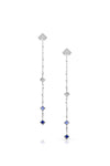 Maliit 3 Stone 'Shades of Blue' Enhancers - Yellow Gold