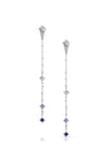 Maliit 3 Stone 'Shades of Blue' Enhancers - Yellow Gold