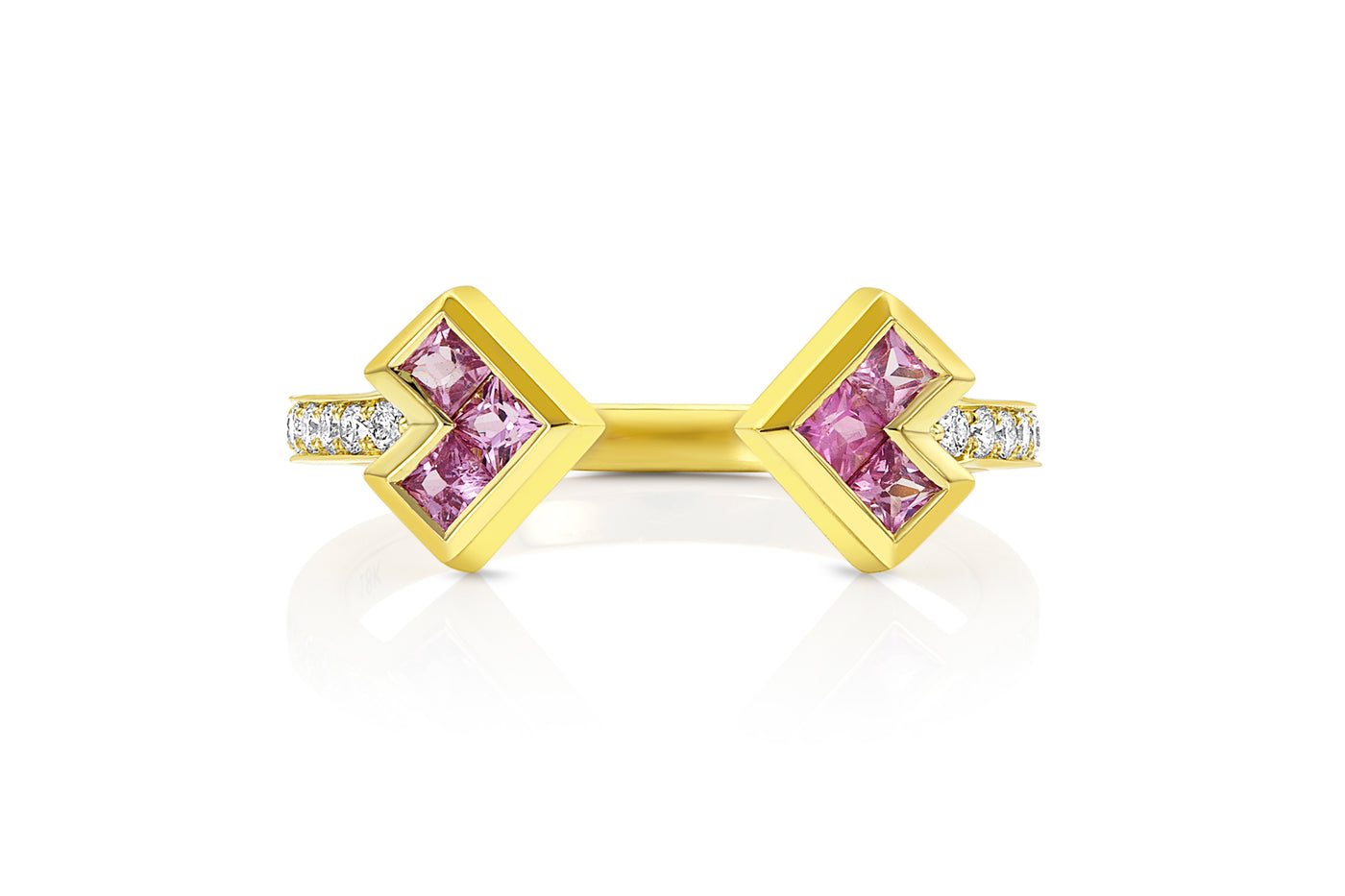 PALASO Single Ring Yellow Gold - Ziba Zidehsarai Jewelry